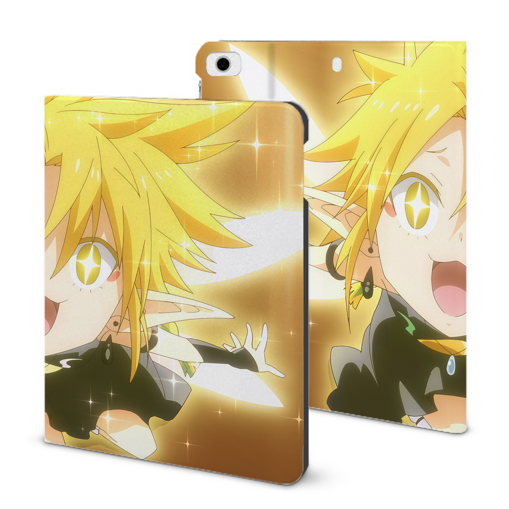 （画像用） 転スラ Regarding Reincarnated to Slime IPad ケース ブック型 PUレザー TPU 耐衝撃 軽量 薄型 ペン収納なし 全面保護 IPad 各モデル対応